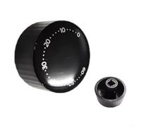 Bouton de minuterie noir de rechange compatible avec la friteuse à air HD9200, facile à installer, restaure une synchronisation précise et un contrôle fonctionnel pour la cuisson