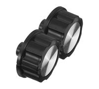 Bouton de Minuterie pour Friteuse à Air 6mm, Lot de 2, Abs Noir