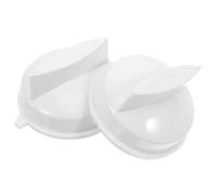 Bouton de Minuterie pour Micro-ondes, Lot de 2, ABS Blanc | Commande Rotative à Axe, Prise Ergonomique, pour Four, Usage Domestique et Intervention Technique