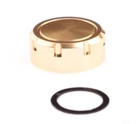 Bouton de moulinet Baitcasting en alliage d'aluminium CNC de 14 mm de diamètre avec design moleté antidérapant pour Daiwa 24 pour Steez SV (doré)