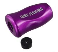 Bouton de moulinet de pêche de rechange pour Daiwa Tatula Fuego pour SLP Works, poignée de moulinet avec roulements et vis, accessoires de moulinet d'appât rotatif en ABS (1 pièce, violet)