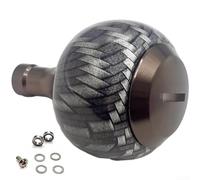 Bouton de moulinet de pêche en alliage d'aluminium de 35 mm de diamètre pour moulinets et moulinets de lancer d'appât, couleur rouge, poignée ergonomique antidérapante pour bateau d'eau douce et salée