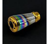 Bouton de moulinet de pêche ergonomique en alliage d'aluminium bleu brûlé pour Stradic pour Vanford pour daiwa Ballistic Tatula d'eau douce d'eau douce (doré)