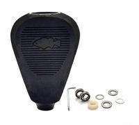 Bouton de moulinet de pêche EVA pour Daiwa DRT CQ200, Tatula 300 & Antares/Stradic - Poignées modifiées avec roulement - Vert/rouge/noir (noir noir)