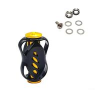 Bouton de moulinet de pêche pour moulinets S et Daiwa Baitcasting en fibre de carbone avec roulements à roulements, joints, vis, noir, or, rouge, violet, argent, gris, couleurs 35,4 mm (1 ensemble or