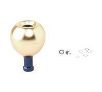 Bouton de moulinet d'eau salée 44 mm pour grou de bar pour eau salée | Taille 44 mm, alliage d'aluminium, résistant à la rouille, convient pour Shimano Stella SW, Twinpower SW