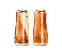 Bouton de moulinet en bois étanche 3,88 cm pour moulinet de lancer | If chinois rare, bois de rose ronce, options Hainan Huanghuali, motifs de grains naturels distincts, mise à niveau esthétique
