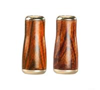 Bouton de moulinet en bois étanche 3,88 cm pour moulinet de lancer | If chinois rare, bois de rose ronce, options Hainan Huanghuali, motifs de grains naturels distincts, mise à niveau esthétique