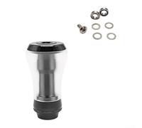 Bouton de moulinet en polymère PMMA pour Daiwa | Pièces de rechange en alliage d'aluminium CNC (noir)