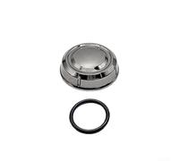 Bouton de moulinet rond ergonomique pour batte de basse (argenté)