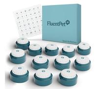 Bouton de parole FluentPet Speak Up avec son clair orienté vers le haut - Boutons enregistrables avec piles incluses et audio premium pour chiens et chats - Boutons d'entraînement pour chiens faciles