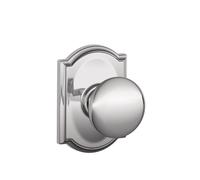 Bouton de passage SCHLAGE F10 PLY 625 CAM Camelot Collection Plymouth Chrome brillant