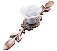Bouton de placard en cuivre antique rose pour meubles d'intérieur y compris armoires de cuisine, salle de bain et commodes d'entrée (H)