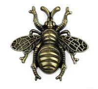 Bouton de placard en forme d'abeille, poignées de meubles en laiton massif, boutons d'armoire uniques, fabricants sources pour l'assurance qualité (bronze)