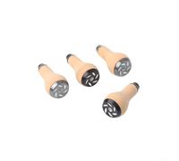 Bouton de poignée en liège pour moulinet de pêche, ne pèse que 11 g, avec prise en main ergonomique et performance sûre en conditions humides (noir)