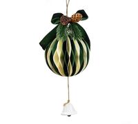 Bouton de porte de Noël avec boule en papier et pomme de pin pour sapin de vacances, couronne, porte et décoration murale (01)
