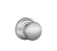 Bouton de porte de passage SCHLAGE Andover Rose Andover Chrome satin - FA10AND626/F10AND626AND
