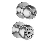 Bouton de porte d'entrée sans clé rond électronique avec clavier pour maisons, bureaux, chambres à coucher, garage