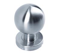 Bouton de porte JADE BP02 diamètre 55 mm inox brossé HERACLES B-INOX-BP02