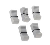 Bouton de potentiomètre coulissant droit en plastique Gris clair