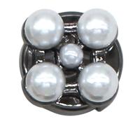 Bouton de protection élégant en alliage de strass / perles boutons de manchette décoratifs pour vêtements décontractés formels boutons de chemise de rechange