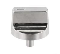 Bouton de rechange pour table de cuisson W11517334, W11122869, W11366438, W11117415 - Bouton de commande de four en aluminium compatible avec les pièces de cuisinière de four, argenté