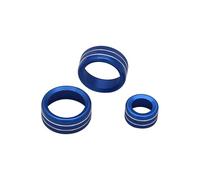 Bouton de réglage de la température, Bouton de climatisation Automatique, Bouton de Commande Audio, Cercle de contrôle Climatique HVAC (Bleu)