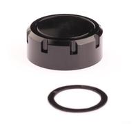 Bouton de réglage fin en alliage d'aluminium pour Daiwa 24 ForSteez SV compatible avec moulinet de lancer appât pour un lancer fluide et un contrôle de ligne fiable (noir)