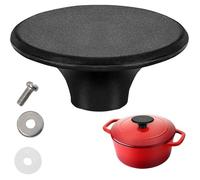 Bouton de remplacement compatible avec la poignée du couvercle de cocotte en fonte, compatible avec les marques Le Creuset,