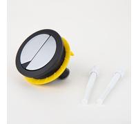 Bouton de réservoir de toilette bicolore 58 mm, en plastique ABS, double valve de chasse d'eau de rechange pour réservoir de salle de bain, design moderne