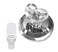 Bouton de réservoir de toilette - Presse en forme de cœur | Remplacement portable pour cuisine, salle de bain, buanderie, chambre à coucher, poignée décorative de placard à eau, accessoire poussoir