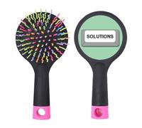 Bouton de résolution de problèmes pour salon de coiffure, brosse à cheveux démêlante, base coussin