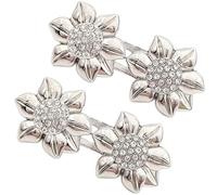 Bouton de serrage à la taille avec strass en alliage amovible sans couture Accessoire de vêtement Serre-taille pour pantalon