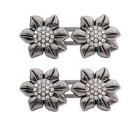 Bouton de serrage à la taille avec strass en alliage amovible sans couture Accessoire de vêtement Serre-taille pour pantalon