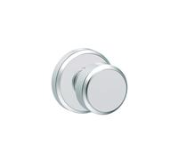Bouton de serrure de passage Bowery de la collection Greyson F10 BWE 625 GSN, chrome brillant