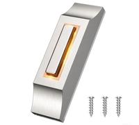 Bouton de sonnette à DEL, boutons poussoirs de sonnette filaire, en alliage de zinc, sonnette de porte murale robuste pour la maison, le garage