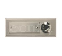 Bouton de sonnette avec plaque de nom à graver