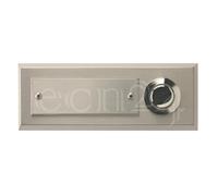 Bouton de sonnette avec plaque de nom à graver
