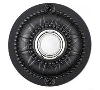 Bouton de sonnette extérieur en fer, Bouton de sonnette étanche avec indicateur lumineux constant, 2 inches, Pour porte d'entrée d'entrée, Remplacer l'ancien bouton de sonnette