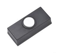 Bouton de sonnette filaire en plastique avec support de connexion câblé pour carillon traditionnel et transformateur standard entrées de tension