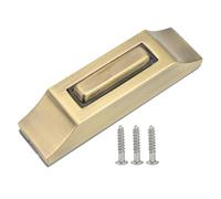 Bouton de sonnette lumineux pour sonnette filaire, sonnette murale LED en alliage de zinc avec design lumineux, 9 x 3,2 x 3,2 cm, bronze