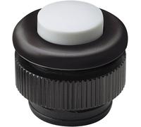 Bouton de sonnette simple Grothe 61031 noir, blanc 12 V/1,5 A