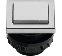 Bouton de sonnette simple Grothe 61047 gris 12 V/1,5 A