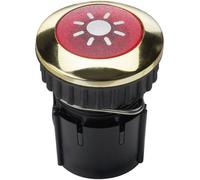 Bouton de sonnette simple Grothe 63042 or 12 V/1,5 A