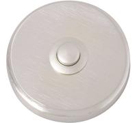 Bouton de sonnette simple Heidemann 70083 nickelé 24 V/1 A