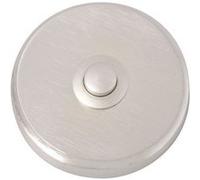 Heidemann Bouton de sonnette simple 70083 nickelé 24 V/1 A