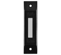 Bouton de Sonnette Vintage Noir Mat Câblé pour Porte D'entrée | Installation Intérieure ou Extérieure, Format 8,20x2,20x2,10cm, Style Rétro Rustique