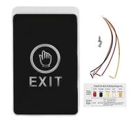 Bouton de Sortie Contrôle d'Accès Porte Étanche, Résistant à l'usure, Installation Facile, Compatible Systèmes d'Accès - Technologie Tactile Sensible, Usage Bureaux, Écoles,