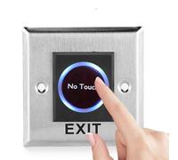 Bouton de Sortie de Porte Sans Contact en Acier Inoxydable avec Rétro-éclairage pour Contrôle d'Accès