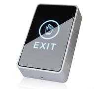 Bouton de sortie infrarouge, bouton de sortie tactile infrarouge avec rétroéclairage et indicateur LED, interrupteur de déclenchement de porte pour contrôle d'accès, panneau de verre organique 86 x 50